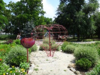 Пылающее сердце в азовском парке