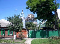 Вид на церковь с улицы Лермонтова