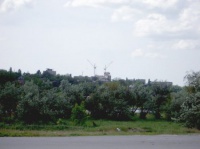 Вид на центр Азова от Коллонтаевского моста