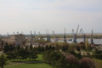Вид на Азовский морской порт